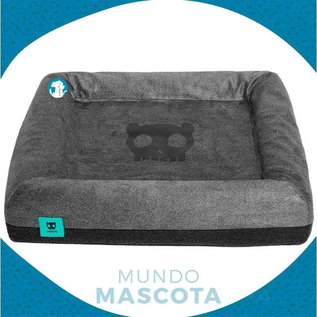 Cucha Para Perro Zee Bed De Zee Dog Talle L / Mundo Mascota Color Negro / Gris