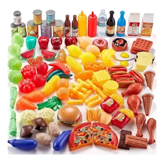 Set De 100 Alimentos De Juguete Diseñado Para Niños (gp)
