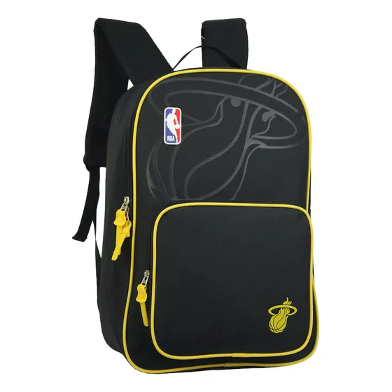 Mochila Deportiva Nba Miami Heat Compartimento Frontal New