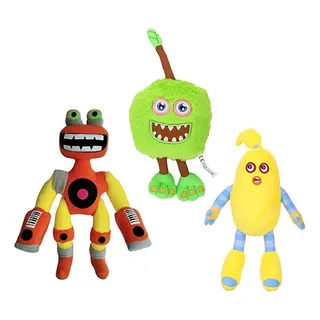 Wwa 3 Piezas De Juguetes De Peluche Wubbox, Figura De Wwa 3 Piezas De Juguetes De Peluche Wubbox, Figura De