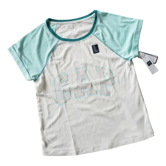 Remera Manga Corta Gap Niña Blanco  Algodón 12 Años