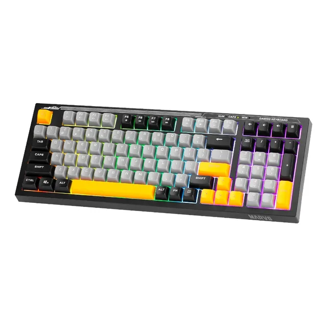 Teclado Gamer Marvo K638 Sp Membrana Español Luces Rgb