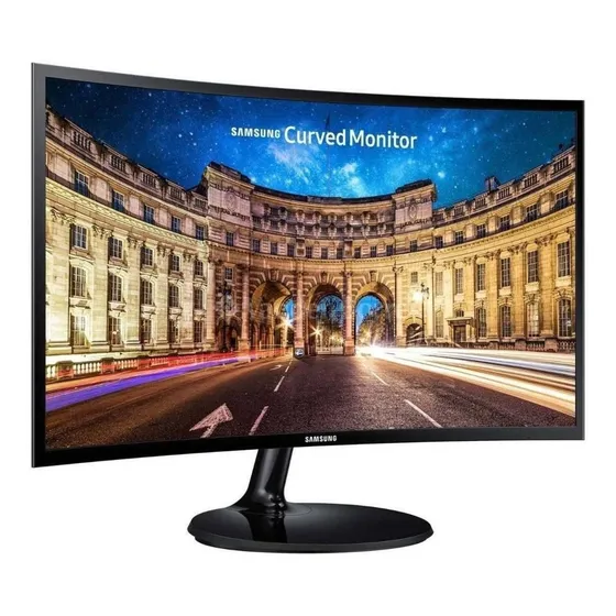 Monitor Curvo Samsung F390 Series C27f390fh Led 27  Color Negro