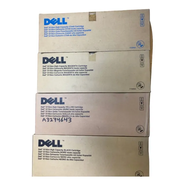 Set 4 Toner Original Dell 5110cn Gd900 Gd898 Jd750 Kd557