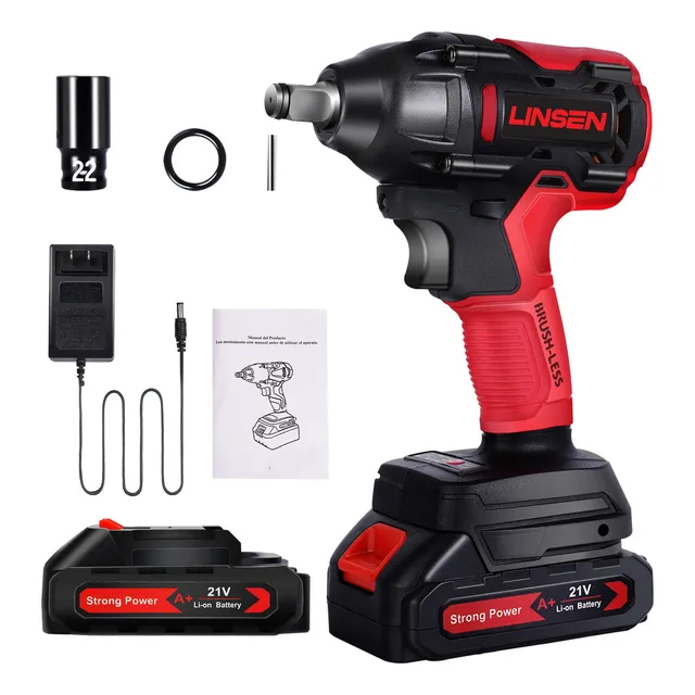 Linsen Llave De Impacto Inalámbrica Taladro Electricodesatornillardor Batería Li-ion