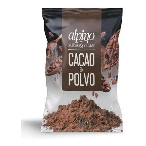 Cacao Amargo En Polvo Solubilizado Alpino 180g
