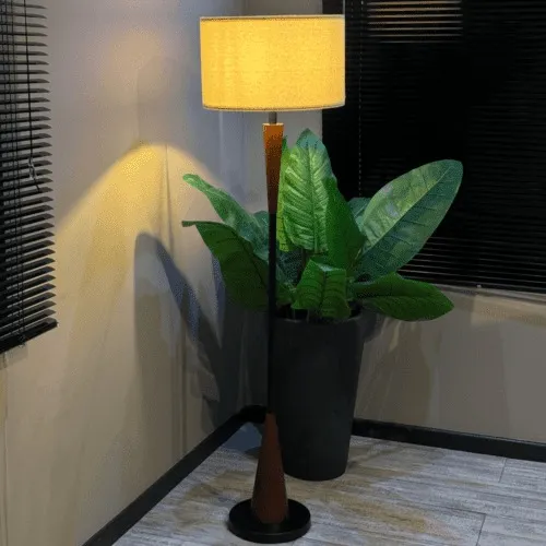 Lampara De Pie 1.53mt Con Pantalla 40cm