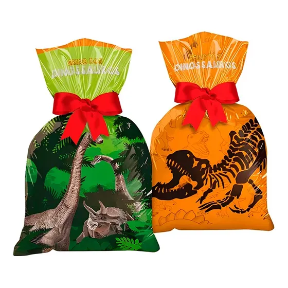 Sacolinha Surpresa Festa Dinossauro Lembrancinha C/8 Regina
