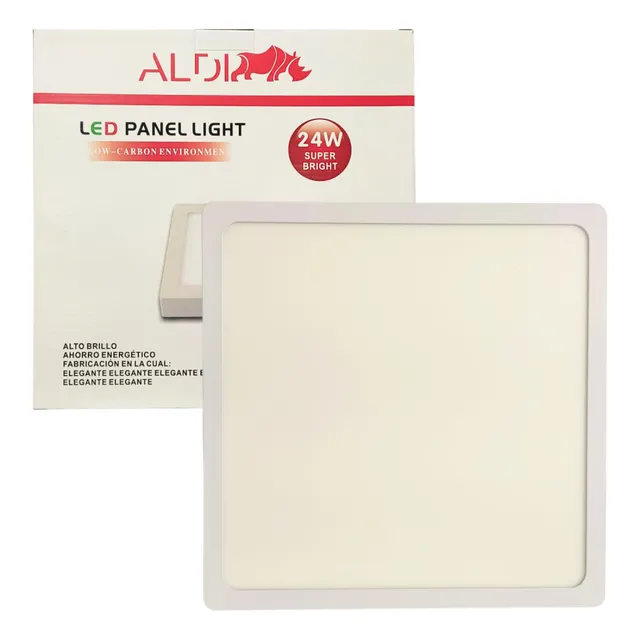 Lámpara Led Superficial Cuadrada De 24w Luz Blanca