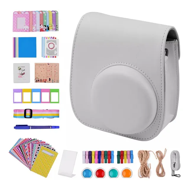 Kit De Cámara Instantánea 12 En 1 Para Fuji Color Negro