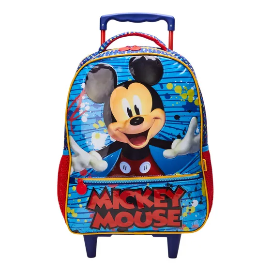 Mochila escolar Xeryus Mickey cor azul design mickey mouse 18000L