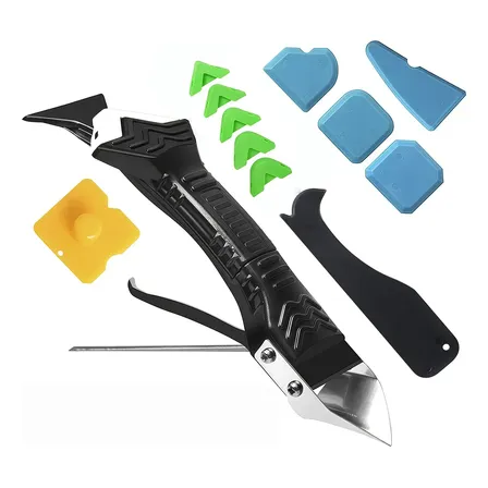 Espátula Aplicar Rejunte E Raspador Silicone Velho 5 Em 1