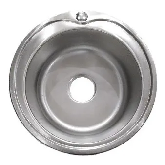 Lavaplato Fregadero Redondo Acero 47x15cm