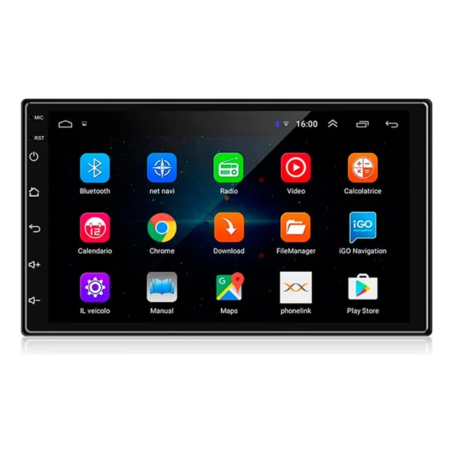 Radio Multimedia 7  Carplay Android Auto Android 12 2+32gb Blanco