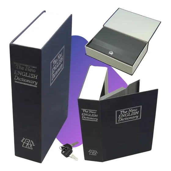 Caixa Cofre Portátil Prático Disfarçado Armazenamento Decorativo Dicionário Fake Livro Casa Joias Dinheiro Relogio Tippi