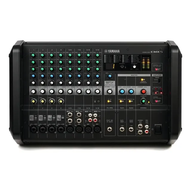 Consola Mezcladora Yamaha 12 Canales 500w X 2 Emx5