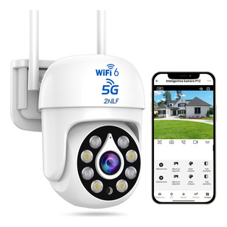 2nlf® Cámara De Seguridad 5gwifi Exterior Con Led Alarma 5mp 2nlf® Cámara De Seguridad 5gwifi Exterior Con Led Alarma 5mp