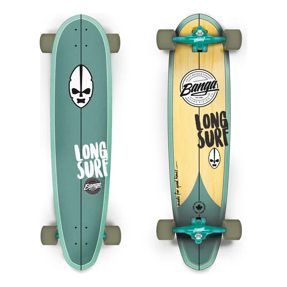 Longboard Banga Longsurf, Ruedas 70mm, Maple Canadiense Real