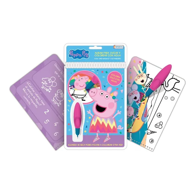 Libro Para Colorear Pinta Facil Con Agua Wow Disney Marvel