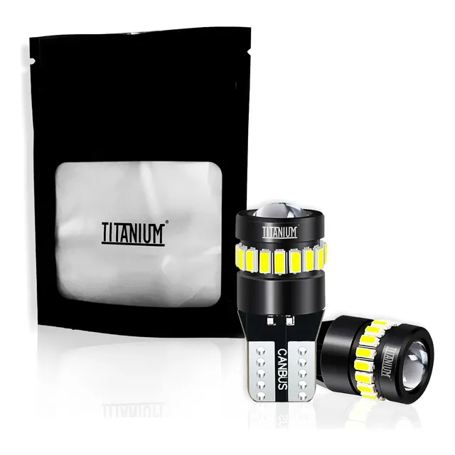 Par Lâmpadas Led T10 Pingo Projetor 18 Smd Canbus 6.000k 6w