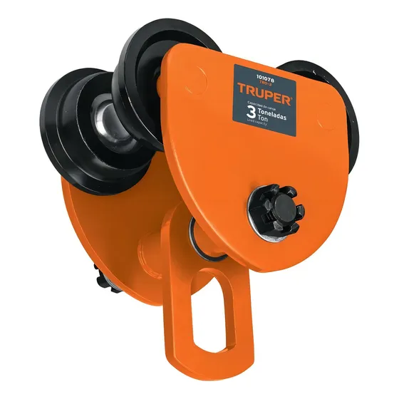 Trole De Carga P/ Vigas Ajustable, 3 Ton, Truper 101078