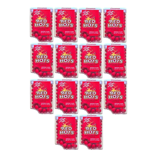 Red Hot,mentas De Canela Tic Tac Style,1 Onza,paquete De 14