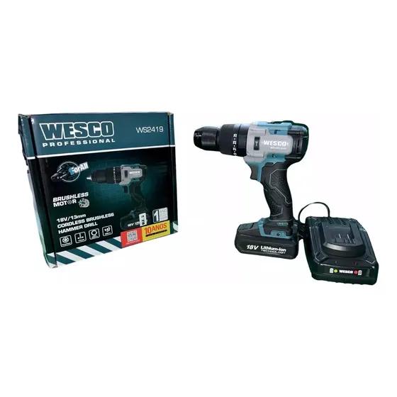 Parafusadeira De Impacto 18v Brushless Ws2419k Wesco