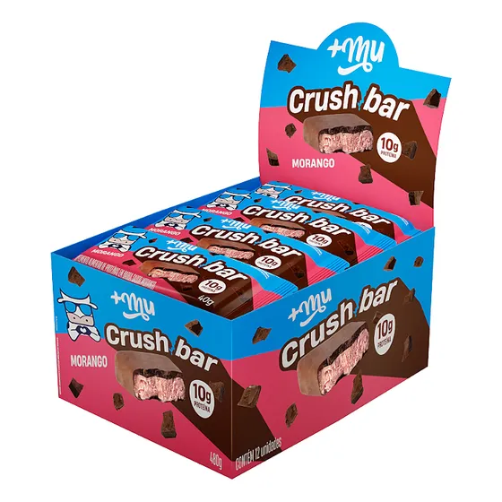 Crushbar Sabor Morango 480g Com 12 Unidades +mu