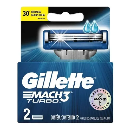 Repuesto Maquina Para Afeitar Gillete Match 3 Turbo X 2 Und