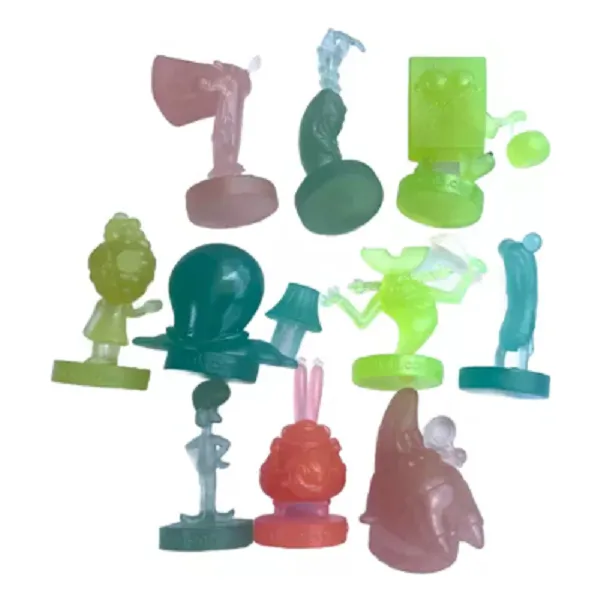 Figuras De Vuala Sorpresa Bob Esponja Traslucidas Set
