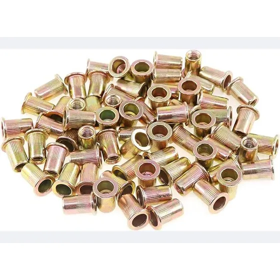 100 Tuercas Remachadas Hilo M6 Verticales De Acero Inoxidabl