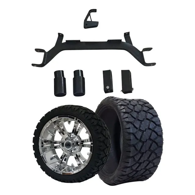Kit Elevacion Eje Caida 4  Para Carro Golf Gasolina Ezgo 14 