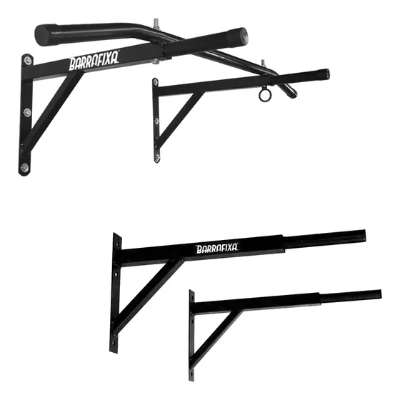 Barra Fixa Pull-up Chin-up Tríceps + Paralela Dip De Parede