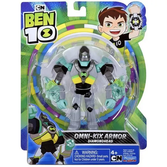 Omni - Kix Armor Diamondhead Figura Muñeco Ben 10 Nuevo