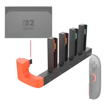 Base Carga Cuádruple Joy Con 2 - Dock Para Nintendo Switch 2