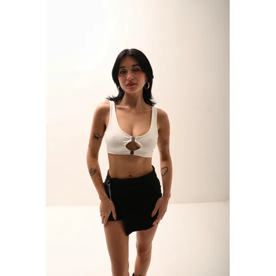 Remera Top De Noche Lycra Luisa Mujer Naif