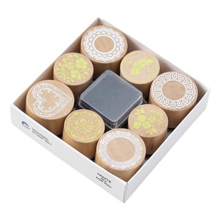Juego De Sellos De Madera Para Hacer Tarjetas, Cordón Juego De Sellos De Madera Para Hacer Tarjetas, Cordón