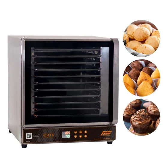 Forno Elétrico Turbo 69 L 10 Assadeiras Maxx Fetpd10a Titã 220v