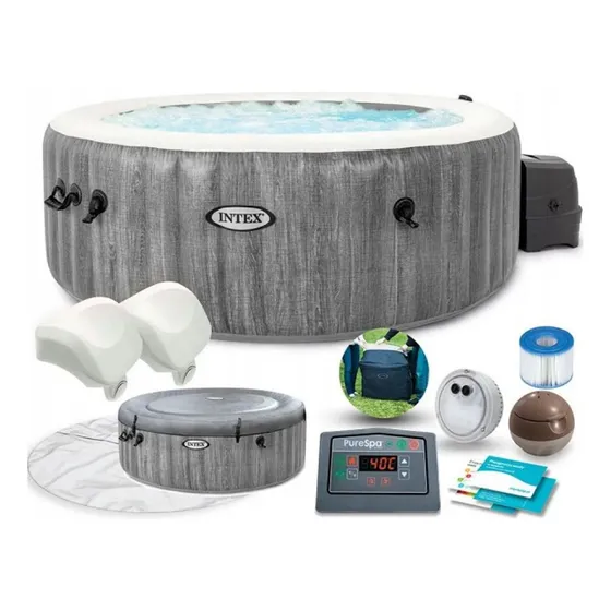 Spa Inflável Intex 795l 4 Pessoas Greywood C/ Bomba Filtro