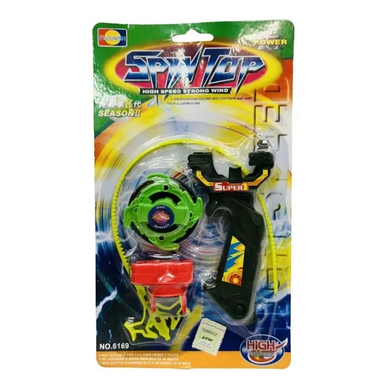 Trompo Con Lanzador Bey Blade Spin Top En Blister 360315