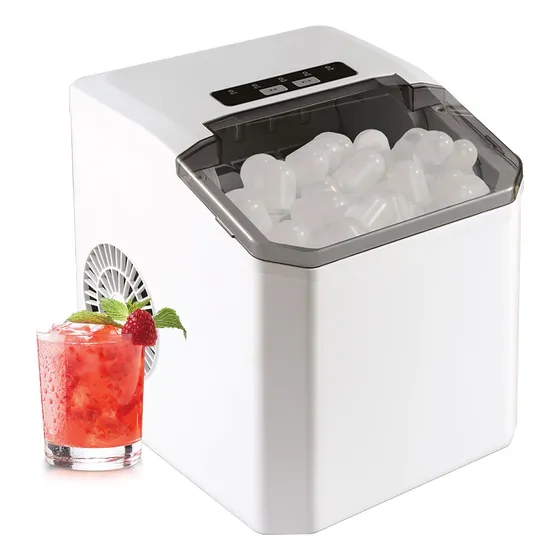 Máquina De Hielo De Acero Inoxidable 12kg/24h Ice Maker