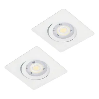 Kit 2 Spot Led Pro 5w Quadrado Embutir DirecionĂĄvel Cor Branco Frio Kit 2 Spot Led Pro 5w Quadrado Embutir DirecionĂĄvel Cor Branco Frio