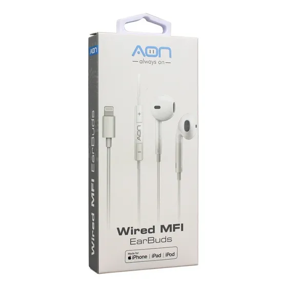 Audífonos Aon  Wired Mfi 3.5mm