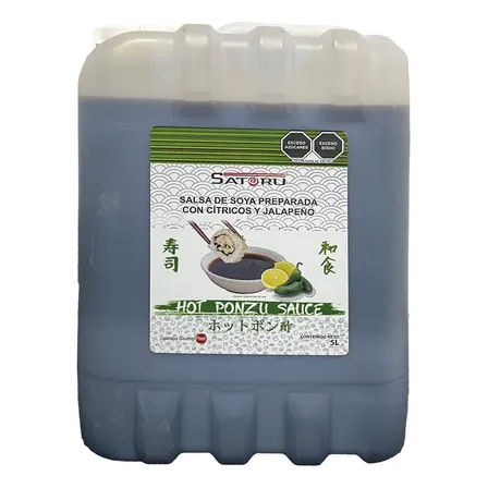 Salsa De Soya Preparada C/cítricos (ponzu) Y Jalapeño 5 Lt
