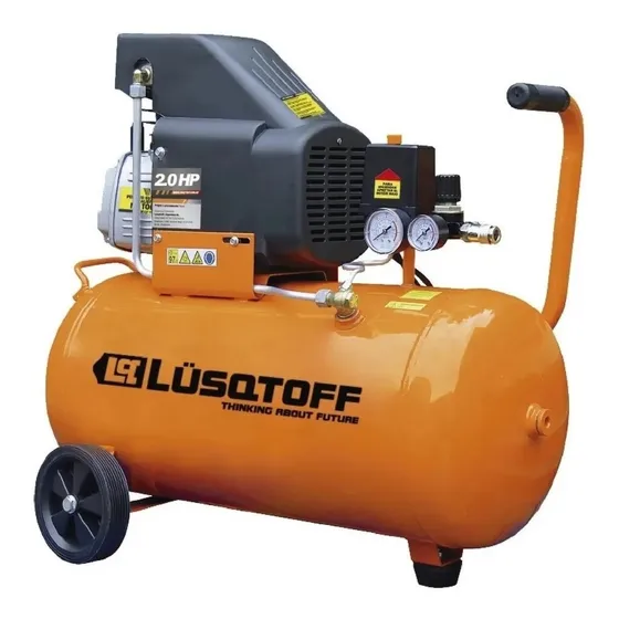 Compresor de aire eléctrico portátil Lüsqtoff LC-2025BK 25L 2hp 220V