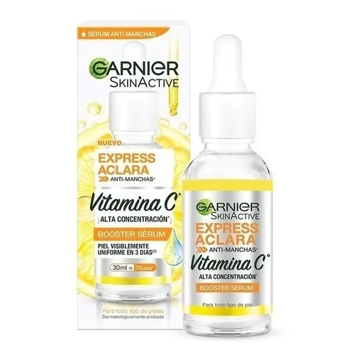 Sérum Serum Garnier Skin Active Express Aclara Antimanchas Vitamina C Garnier día para todo tipo de piel de 30mL/30g