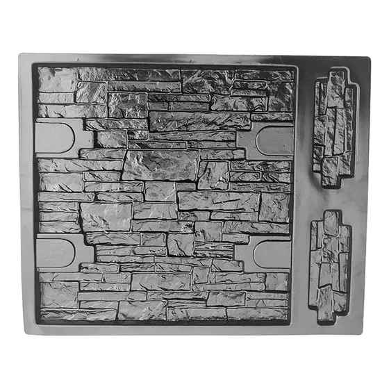 , De Hormigón De Pared 3d, Molde De Piedra, Baldosas De Yeso