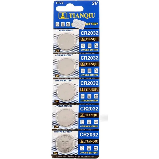 Pilas Bateria Reloj Lithium Tianqiu Cr2032 3v 5 Paquete