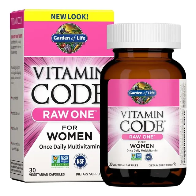 Garden Of Life Vitamin Code Raw One For Women 30ct Capsules Sabor Sin Sabor
