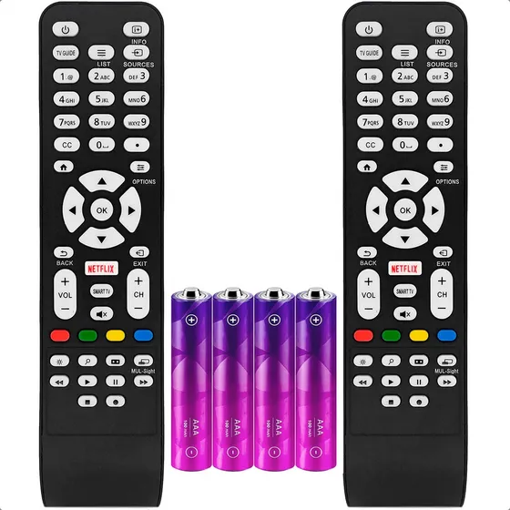 Kit 2 Controle Remoto Compatível C/ Aoc Smart Tv Led Lcd